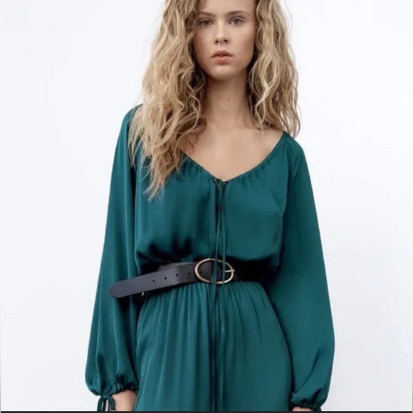 New Zara  jumpsuit with ties - Picture 4 of 7